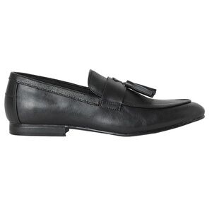 H&M Classic Black Tassel Loafers Size 10.5 44 Old Money Business Casual Office